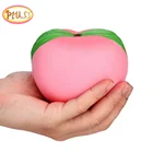 Восхитительные фрукты, персик, сжимаемые, имитация фруктов, медленно Восстанавливающий форму хлеб, Ароматизированная сжимаемая игрушка, снятие стресса для детей, подарок на Рождество, 11x10 см