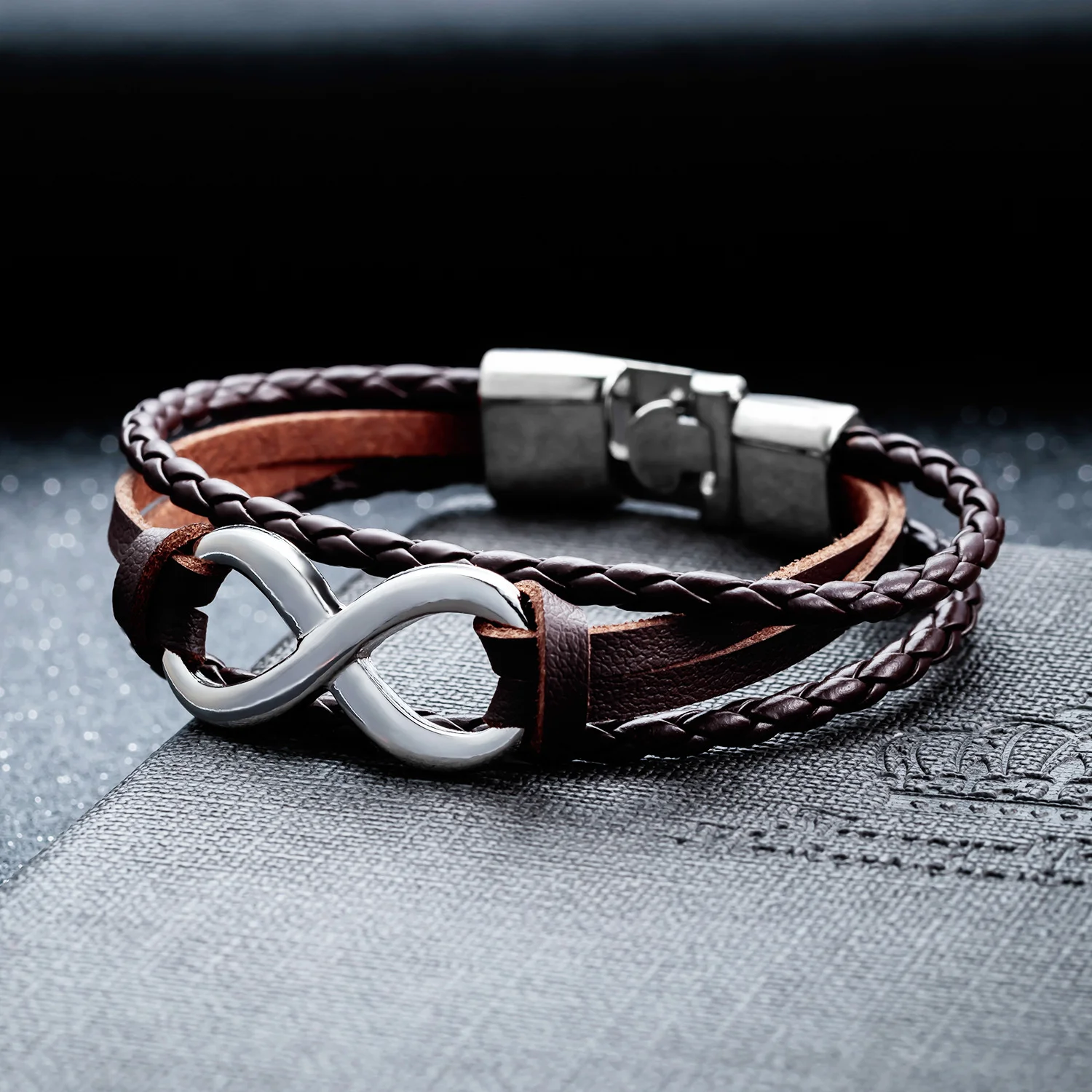 

2021 New Jewelry Multi Layer Woven Leather Bracelet