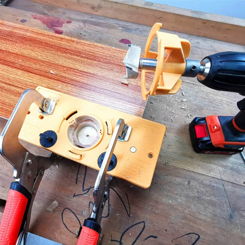 

35mm Hinge Drilling Jig Woodworking Tool Set