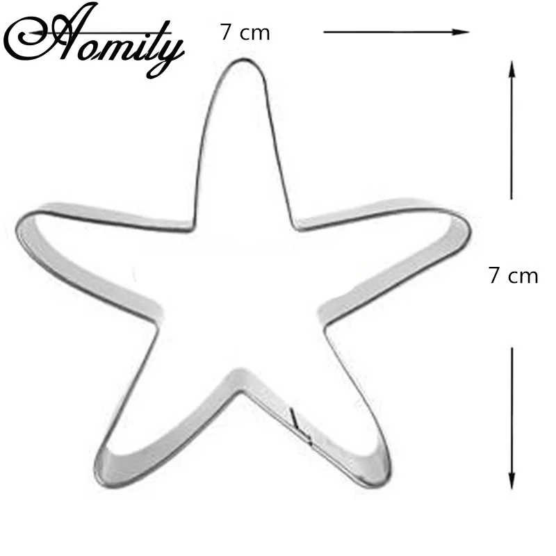 

Amoliy Seahorse Starfish Scallops Pattern Christmas Cookie Cutters Cake Mold Fondant Cutter DIY Baking Tools Chocolate Mold