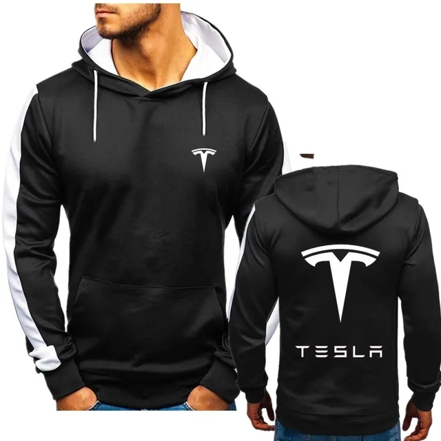 

2021 Tesla New Autumn-Winter Men Cardigan Hooded Fashion Casual Sweatshirt Mens Tracksuits Mens Brand Clothing rv