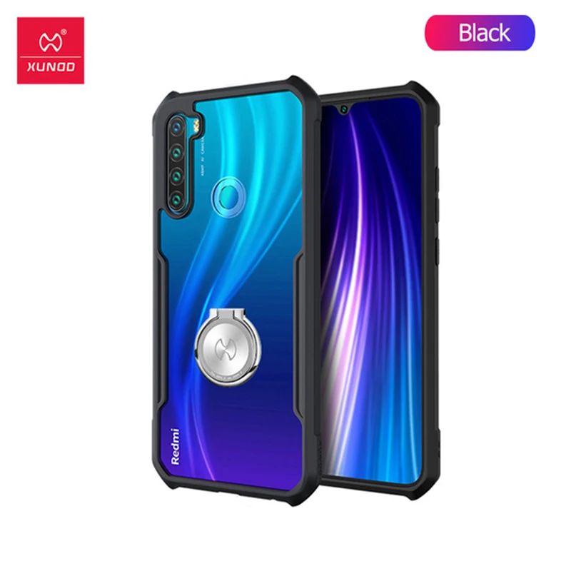 Чехол Xundd для Xiaomi Redmi Note 8T магнитный держатель кольца PC + ТПУ чехол-бампер 8 Pro чехол