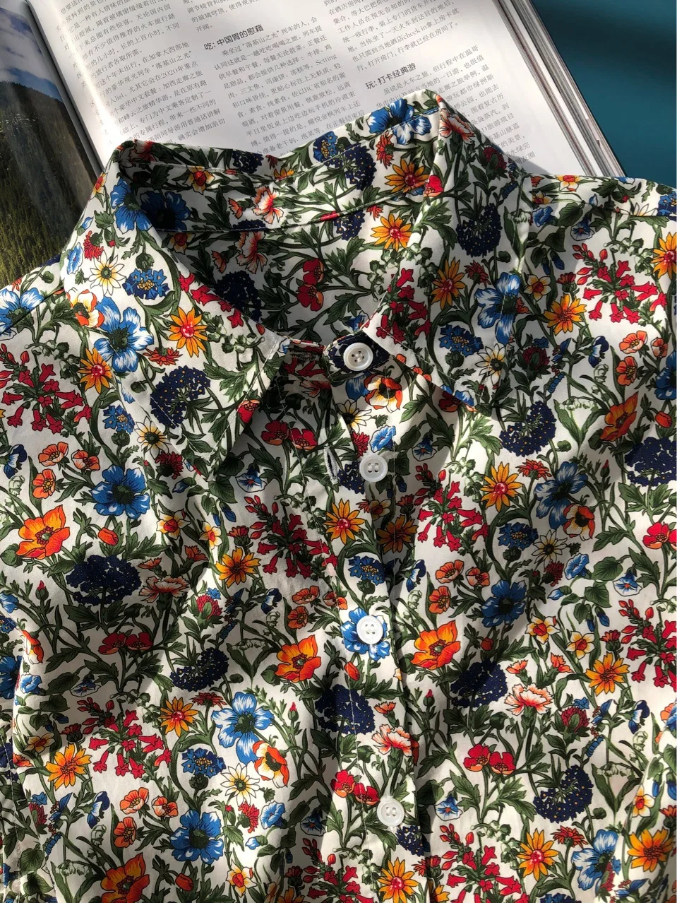 Женская рубашка 20 Ранняя весна мягкая романтическая цветная насыщенная