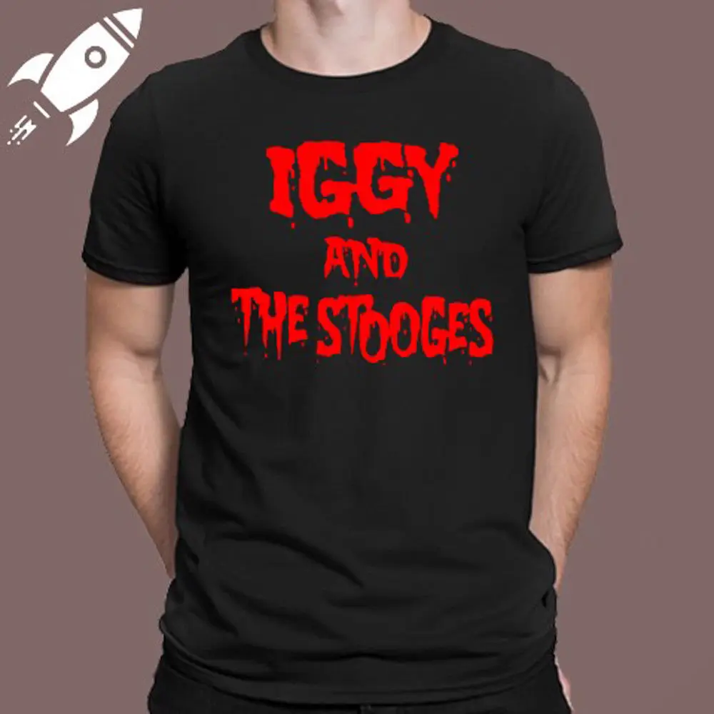 IGGY и THE STOOGES Рок Группа Логотип Мужская Черная Футболка размер S M L XL 2XL 3XL |