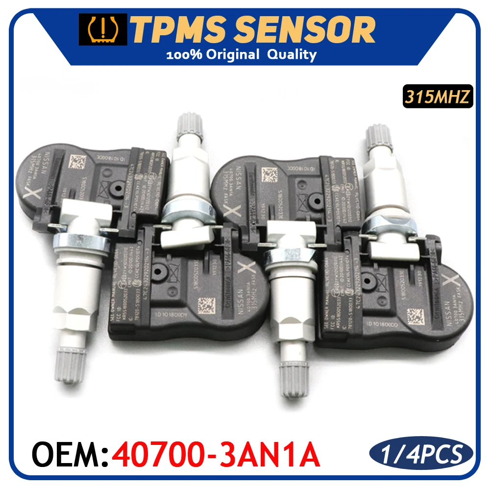 

Датчик контроля давления в шинах автомобиля TPMS 40700-3AN1A для Nissan Cube Juke Sentra Leaf Versa Note 2011-2020 315 МГц
