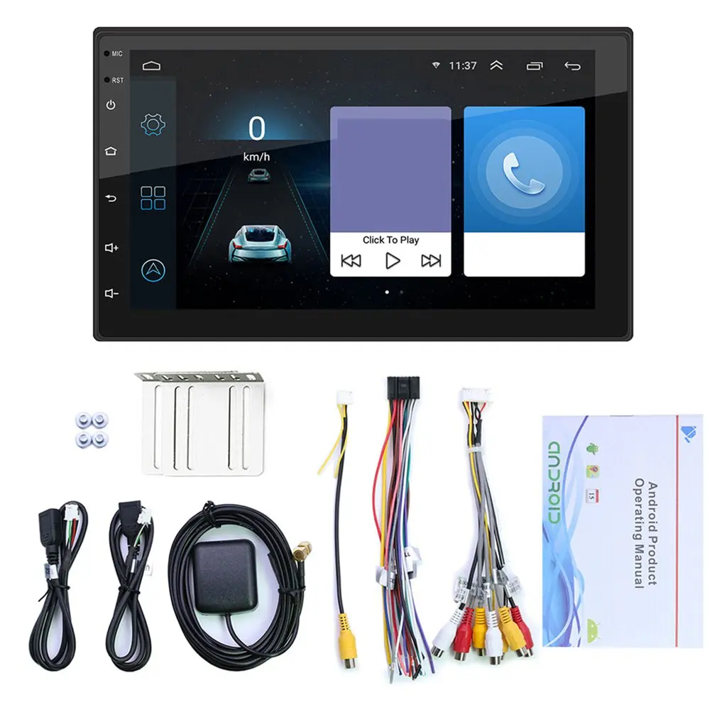 

Android 10.0 2 Din Car radio Multimedia Video Player 1+16G 4 core CPU Universal auto Stereo GPS MAP For Nissan For Hyundai