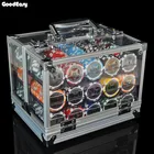 6001000 шт.лот новые казино Техасский Холдем ABS покерные фишки со Звездной отделкой стикер баккара покерные чипы наборы с акриловой коробкой