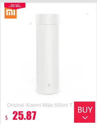 XIAOMI 475 мл из нержавеющей стали с вакуумной изоляцией бутылка для воды сохраняет тепло в течение 12 часов прочная устойчивость к коррозии