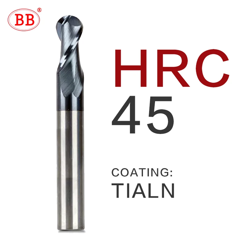 Work-Hardness 45RC BB Вольфрам высокой твердости твердосплавные режущие инструменты прецизионные Концевые Фрезы с ЧПУ фрезерные инструменты фреза фрезер чпу - Длина режущей кромки: Work-Hardness 45RC