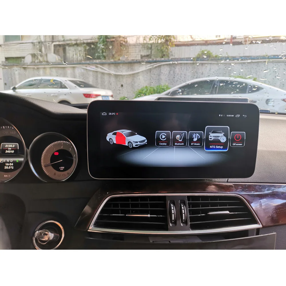 4 + 64G Android мультимедийный сенсорный экран для Mercedes Benz C Class W204 2011-2014 Автомобильный