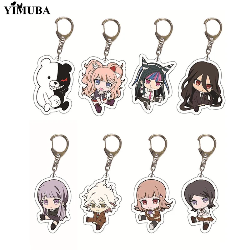 1 шт. Аниме игры Danganronpa акриловый брелок Monokuma Kirigiri Киоко джунко эношима фигурки в