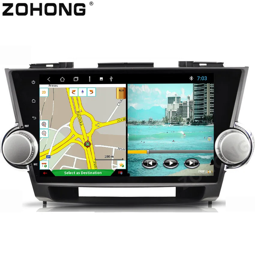 Автомагнитола 2din для Toyota Highlander 2007 2008 2009 2010 2011 с GPS навигацией|Автомагнитолы| |