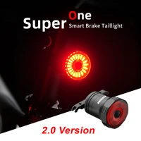 intelligent induction bicycle tail rear light auto brake sensing flashlight mtb road bike usb led taillight for saddle seatpost