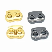 metal cord lock adjustertoggle cord stopperdouble hole togglecord lock stopperend toggles for rope lock buckle purse closure