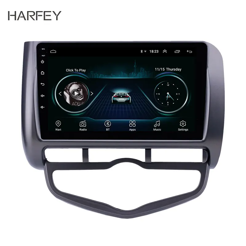 Автомагнитола Harfey Android 8 1 для Honda Jazz City Auto AC RHD GPS навигация USB AUX поддержка Carplay OBD