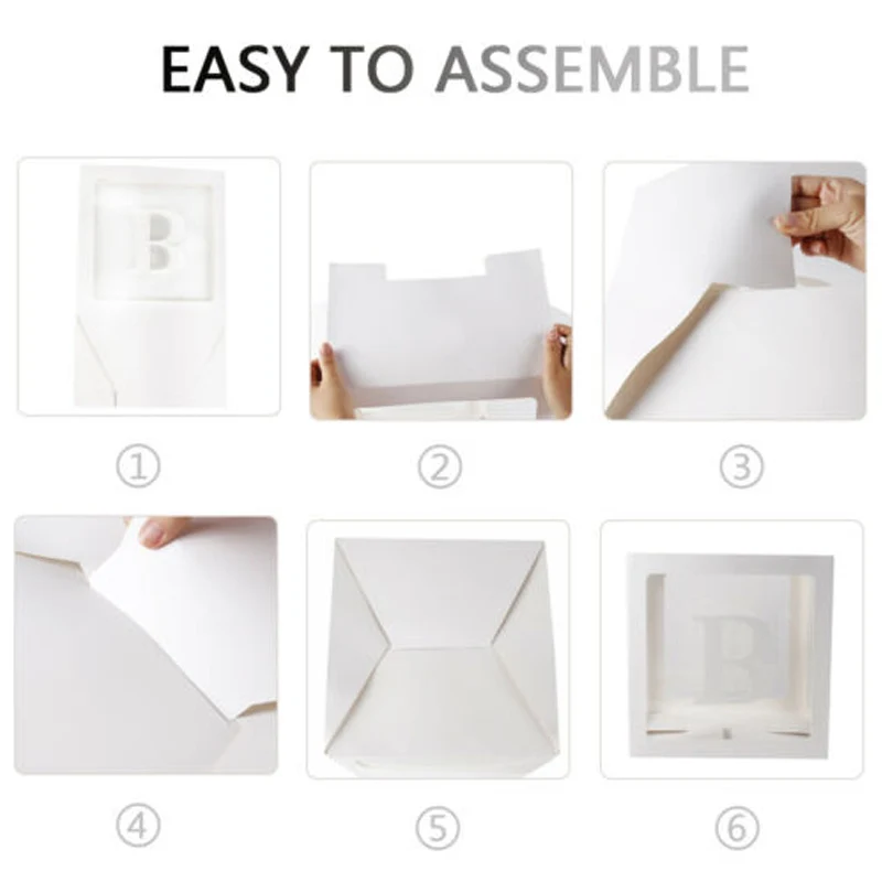 Чистый картон коробка для кубиков пластиковая воздушных шаров прозрачная