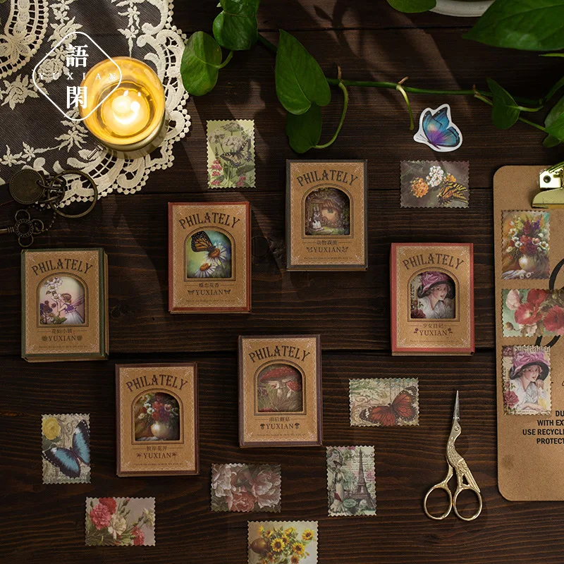 60 шт. кавайные канцелярские наклейки серия Chengnan Postman дневник планировщик