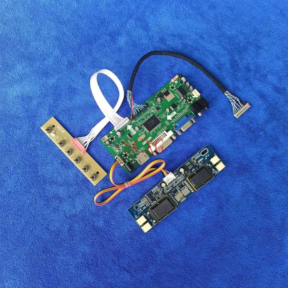 

20-Pin LVDS M.NT68676 Controller Driver Board Kit Fit T150XG01/TM150XG Panel 1024*768 4CCFL LCD Display HDMI-compatible DVI VGA