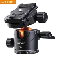 kf concept metal tripod ball head 360%c2%b0 rotating panoramic with 14 inch quick release plate bubble for tripod monopod camera