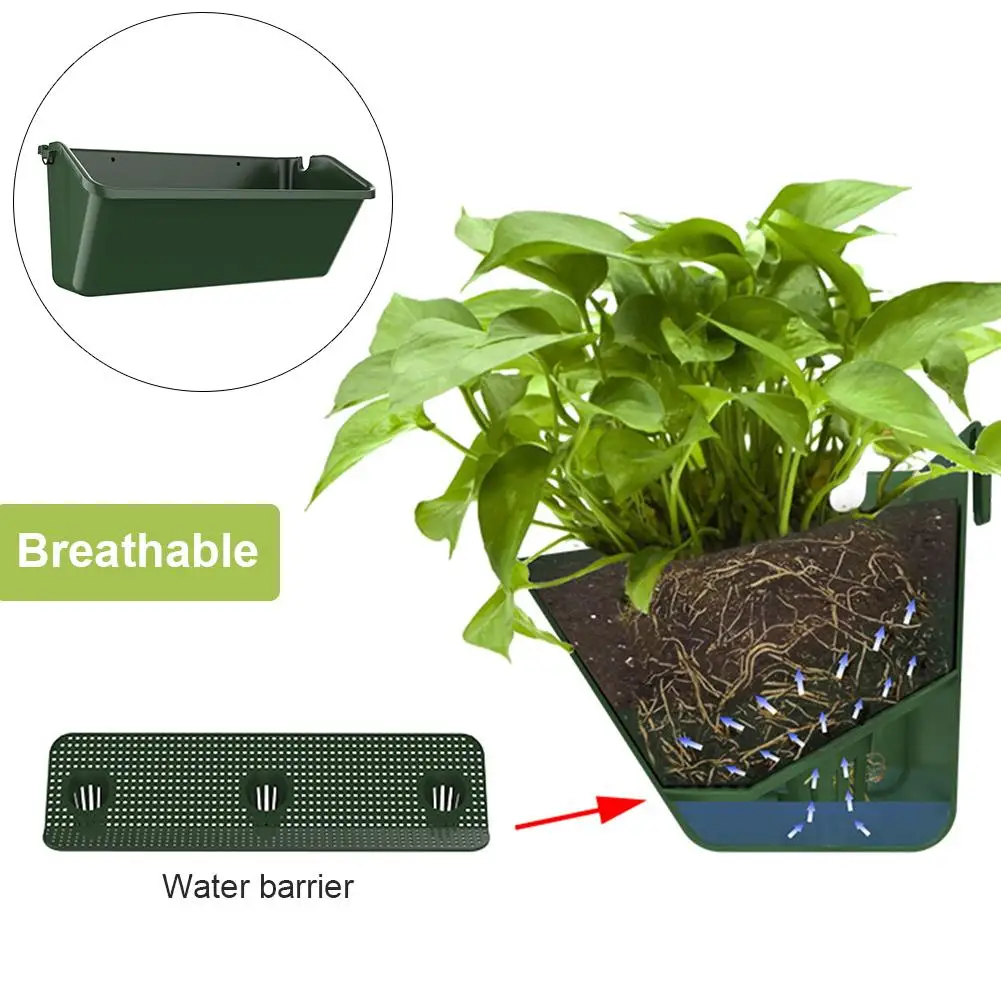 Зеленая фотостена цветочный горшок контейнер настенный подвесной