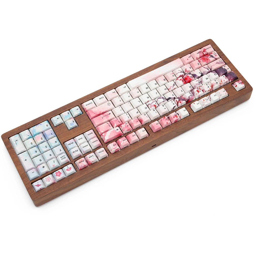 Краситель Subbed pbt Keycap Вишневый профиль fit gk64 колпачки для ключей|Клавиатуры| |