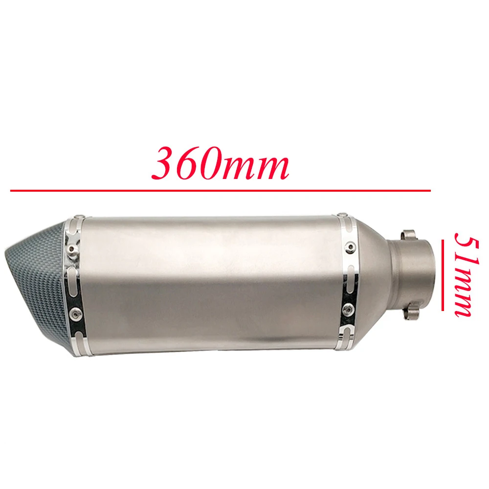Универсальная мотоциклетная Модифицированная выхлопная труба 51 мм глушитель