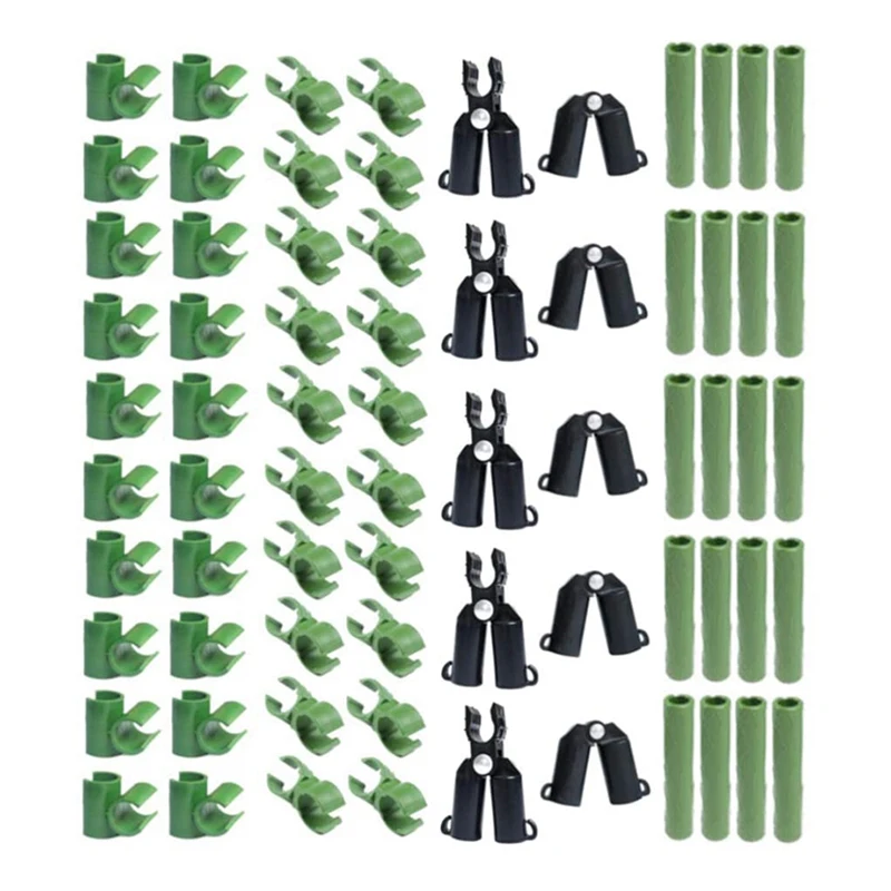

70Pcs Garden Stake Connectors 5 Types 0.43Inch Diameter Adjustable Plant Connector for Plant Stakes Connecting Tubes