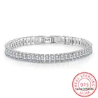 Женский браслет принцессы, браслет из серебра 2021 пробы 18 см, Ювелирное Украшение в Подарок на годовщину, S5776, 925