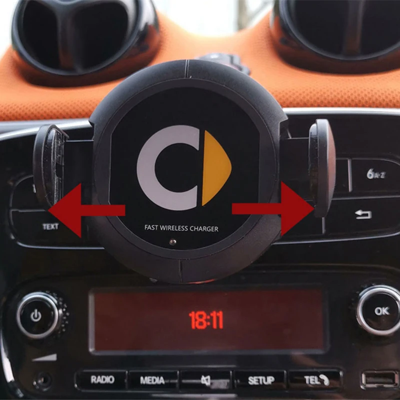 Автомобильное беспроводное зарядное устройство Smart 453 fortwo 10 Вт быстрая зарядка