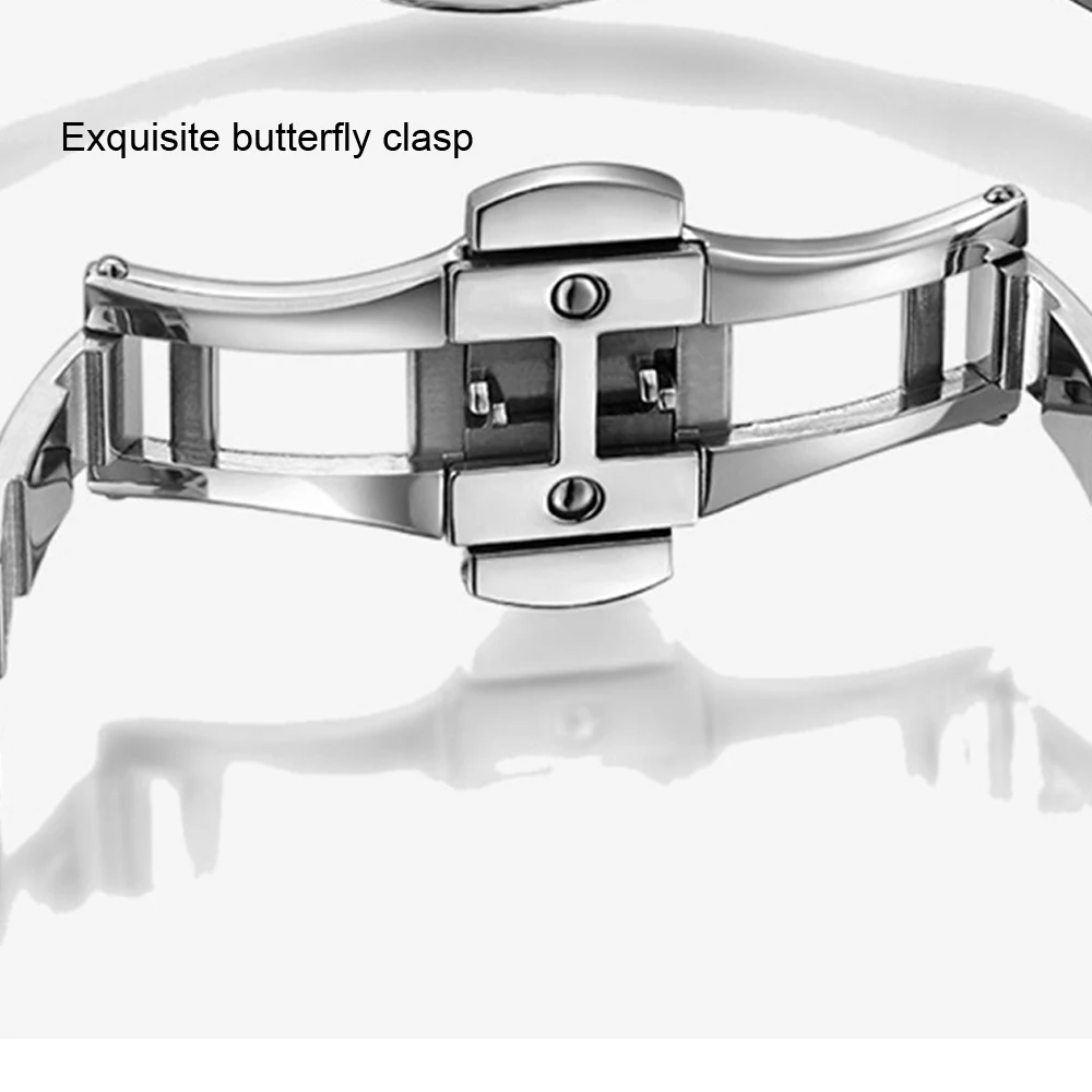 

Active 2 Strap for Samsung Galaxy Watch 3 45mm 41mm Band 46mm Gear S3 Stainless Steel Ceramic Luxury Bracelet for Amazfit Bip