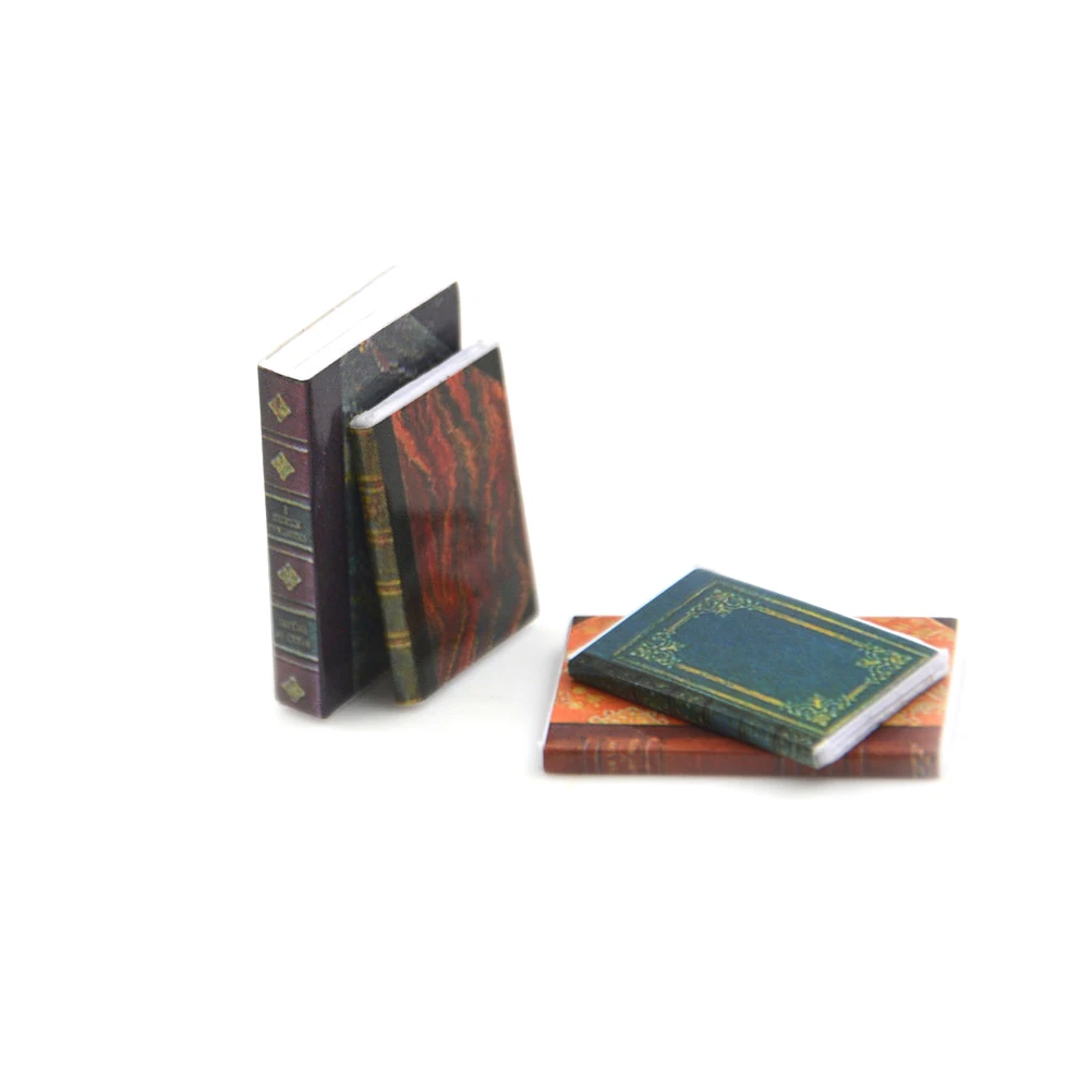 

4 штуки книг длина новейшая 1:12 игрушка 2,4 см кукольный домик миниатюрная кукла аксессуары для девочек лучшие подарки