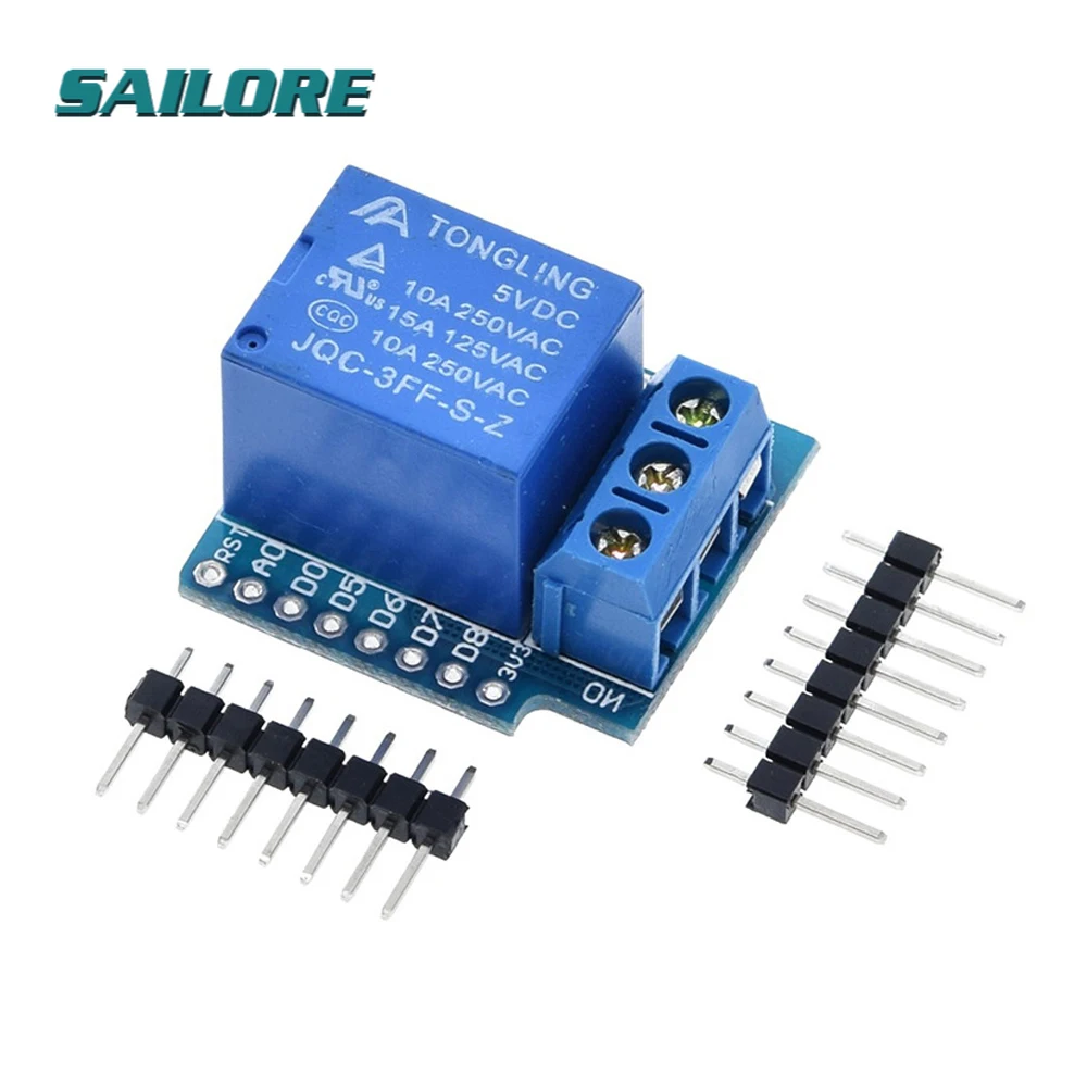 

Relay Module For wemos D1 MINI 5V hight level trigger One 1 Channel Relay Module interface Board Shield