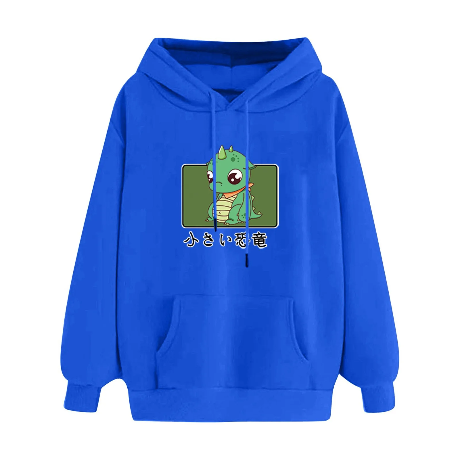 

Толстовка Женская зимняя с капюшоном и принтом китайского дракона