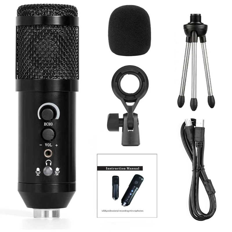 

Microphones for Birthday Party Mic for Recording and Streaming Conference Noise Cancelling High Sensitivity USB Wire