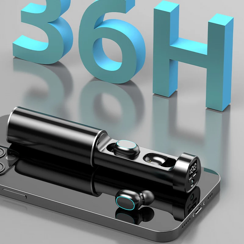 N21 наушники бесповородные tws трогать беспроводные с поддержкой Bluetooth и фонариком