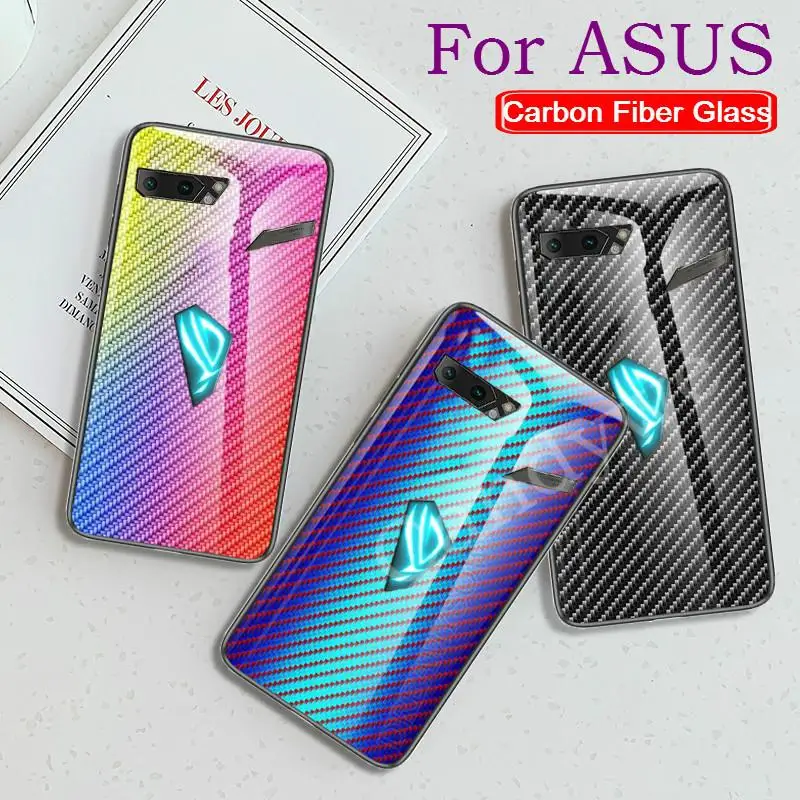 Чехол для телефона из углеродного волокна ASUS Zenfone Max Pro M1 ZB601KL ZB602KL M2 ZB631KL Rog Phone 2 ZS660KL