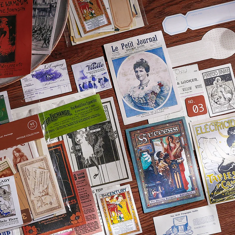 Для выведения токсинов 40 шт ретро постер украшение для альбома стикеры DIY дневник