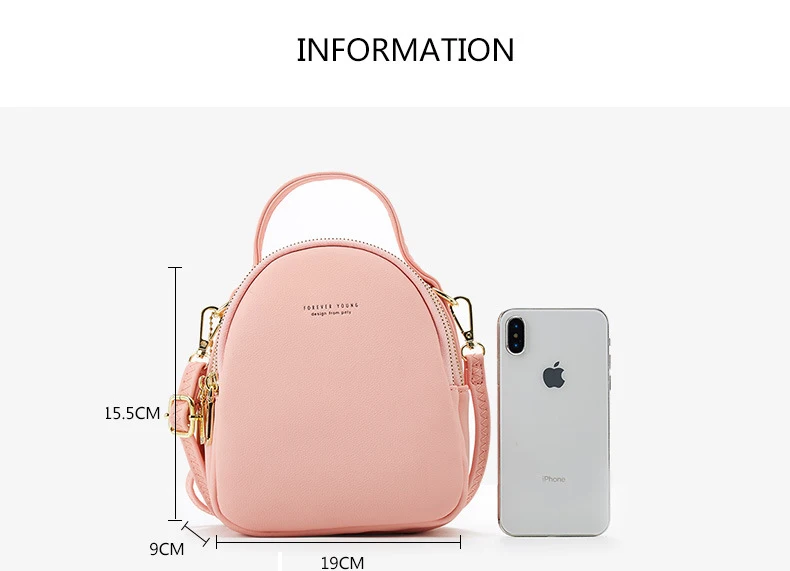 

ins girl Leather Mini Backpack Purse for Women Ladies Bookbag Multi-Function Luxury Shoulder Bag Messgner Bags Mochila Feminina