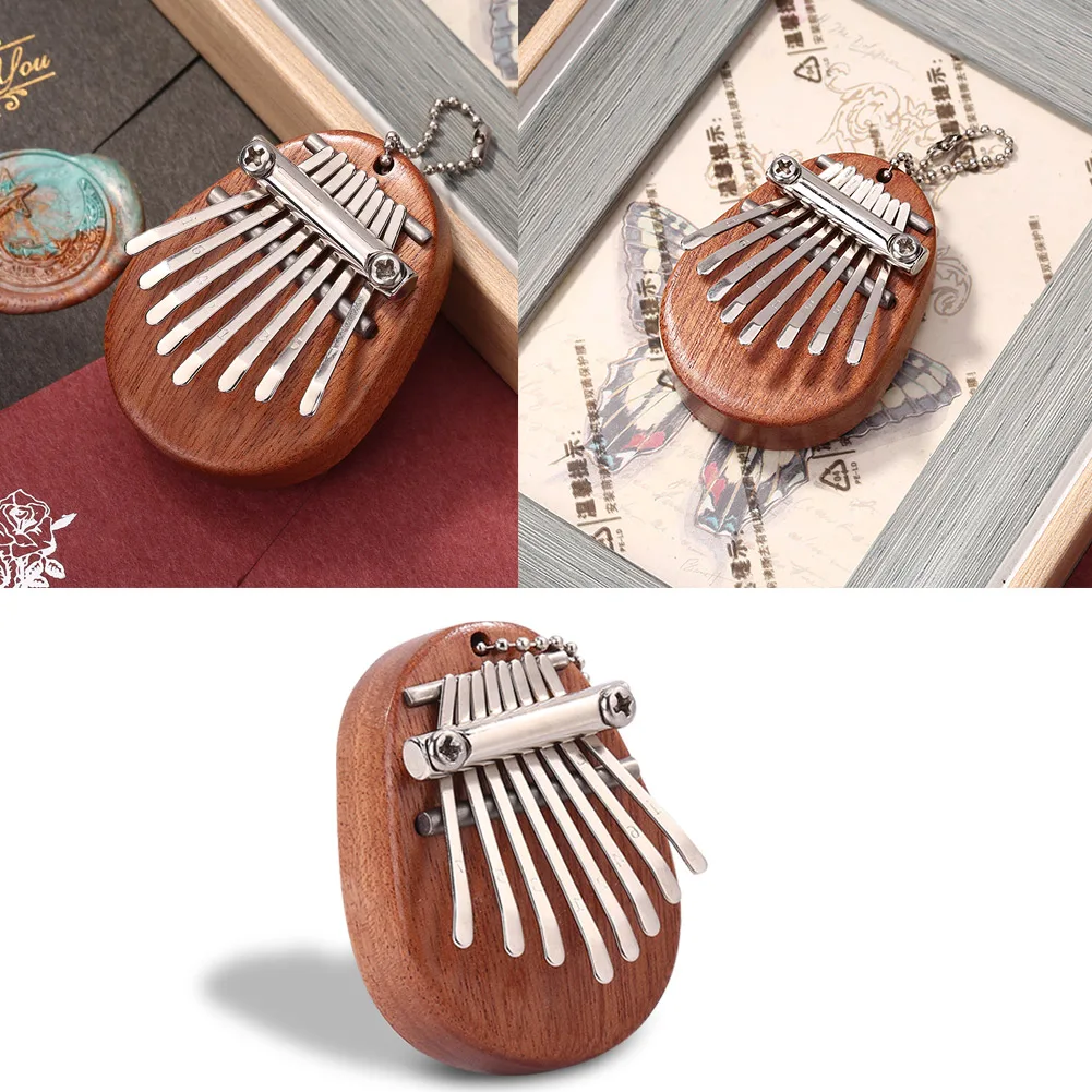 Миниатюрный ударный музыкальный инструмент Kalimba с 8 клавишами фортепиано из
