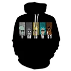 Новинка 2021 толстовка с 3D принтом Рик аниме harajuku уличная одежда толстовки модная мультяшная куртка смешной дизайн Свитшот толстовки