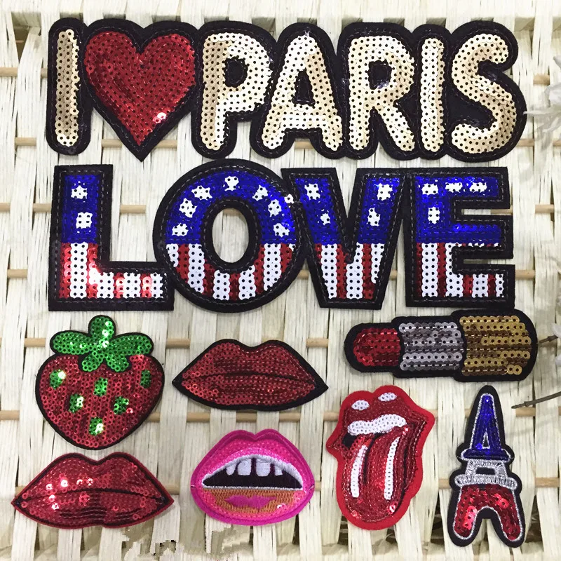 New cartoon cloth stickers sequin embroidery children's adult clothes decorative 1pcs | Дом и сад
