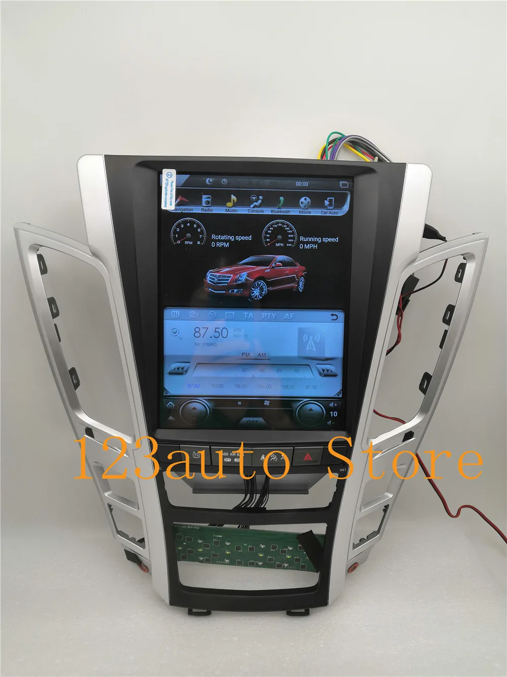 10,4 ''Tesla Стиль Android 8,1 автомобиля DVD gps плеер радио навигации для Cadillac CTS 2007 2008 2009 2010 2011 2012 PX6 carplay
