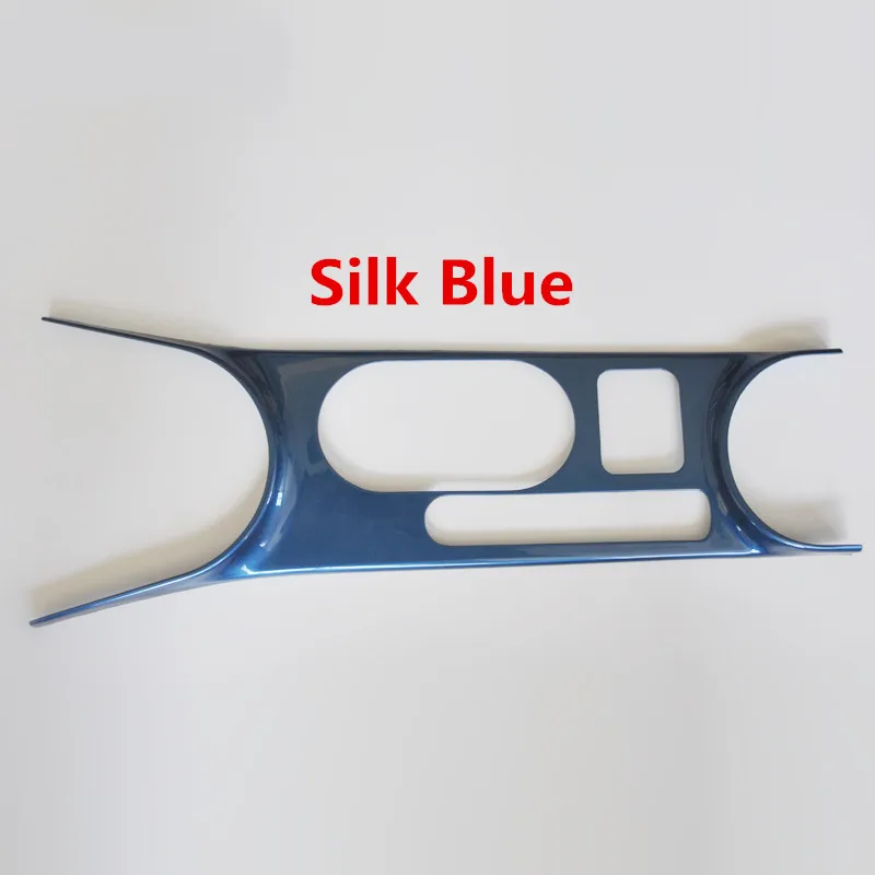 Silk Blue Пластиковая Автомобильная накладка на крышку панели КПП центральной консоли формовочная Накладка для Volkswagen Beetle 2013 Стайлинг - Название цвета: Silk Blue