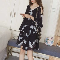 2021 extra large size womens dress summer loose cover belly slimming fashion summer dress chinese style