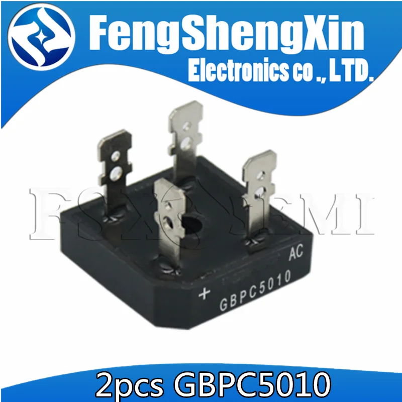 2 шт./лот GBPC3510W GBPC5010W GBPC3510 GBPC5010 1000V Мостовой выпрямитель | Электронные компоненты и