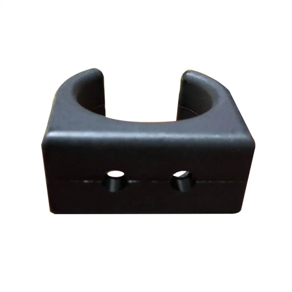 

C-Shape Ladder Stowing Storage Clips Clamps for Boat - 1-1/4 inch - Black
