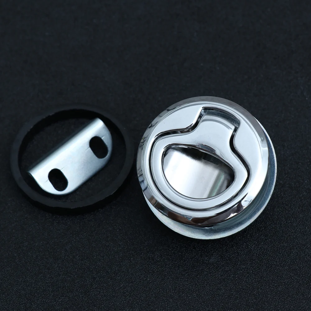 

1.8 Inches Locking Flush UV Stabilized Metal Flush Switch Lock for Touring Car Yacht (Silver)