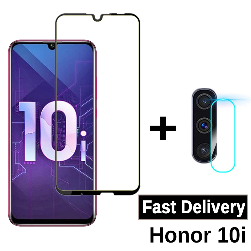 Защитное стекло 2-в-1 для Huawei Honor 10i защитная пленка экрана камеры закаленное 6 21