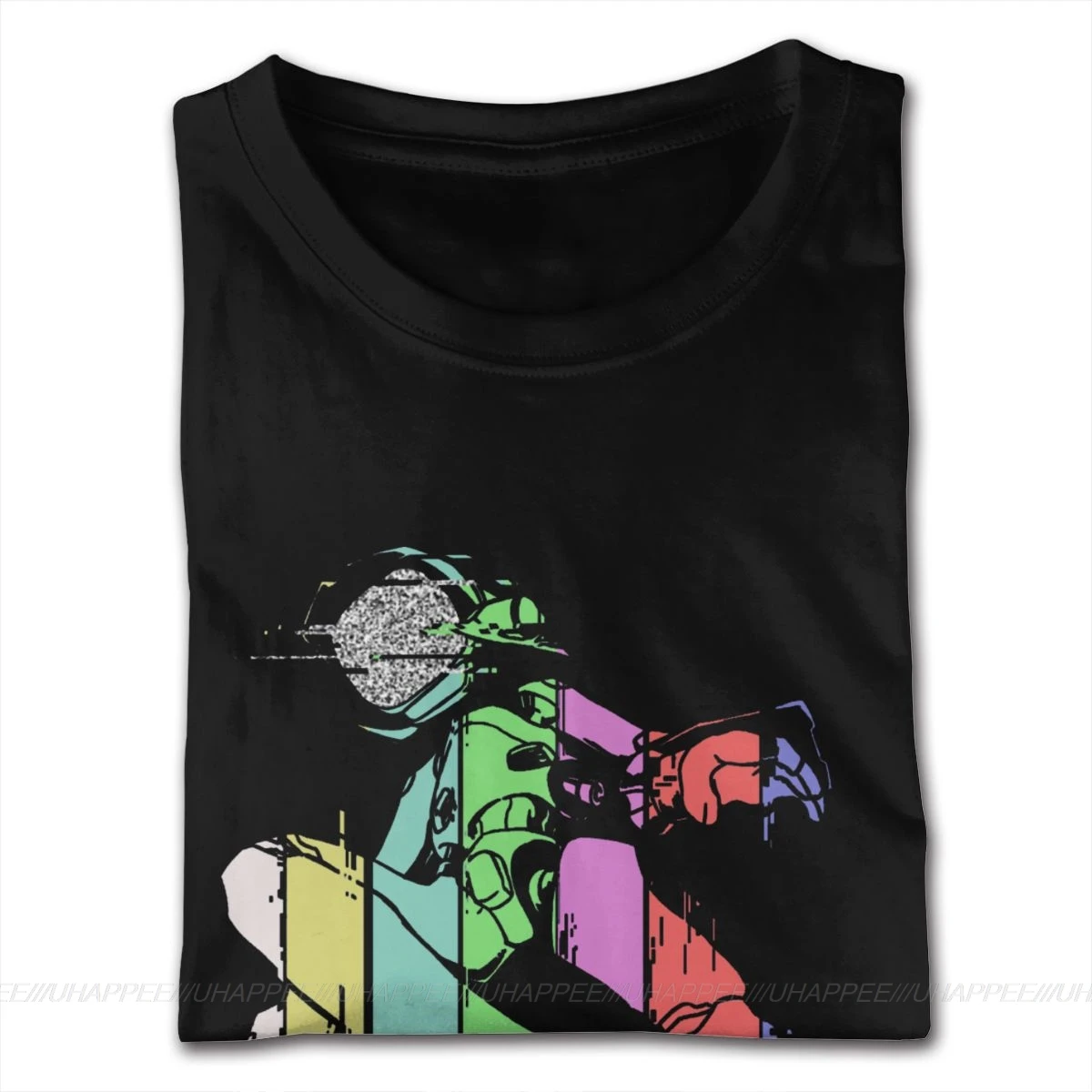 1980s FLCL футболка Футболки с короткими рукавами круглым вырезом Хлопковые мужские