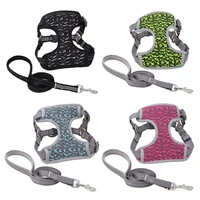 new nylon dog harness pet puppy harness traction vest cute adjustable small medium large dogs product